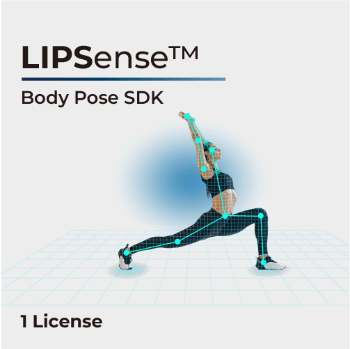 Real-time Full-body Skeletal Tracking Software License LIPSense 3D Body Pose SDK 