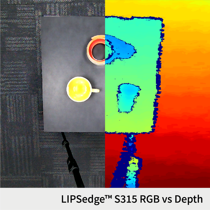 LIPSedge™ S315 內建邊緣 AI 運算主動式立體 3D 深度攝影機